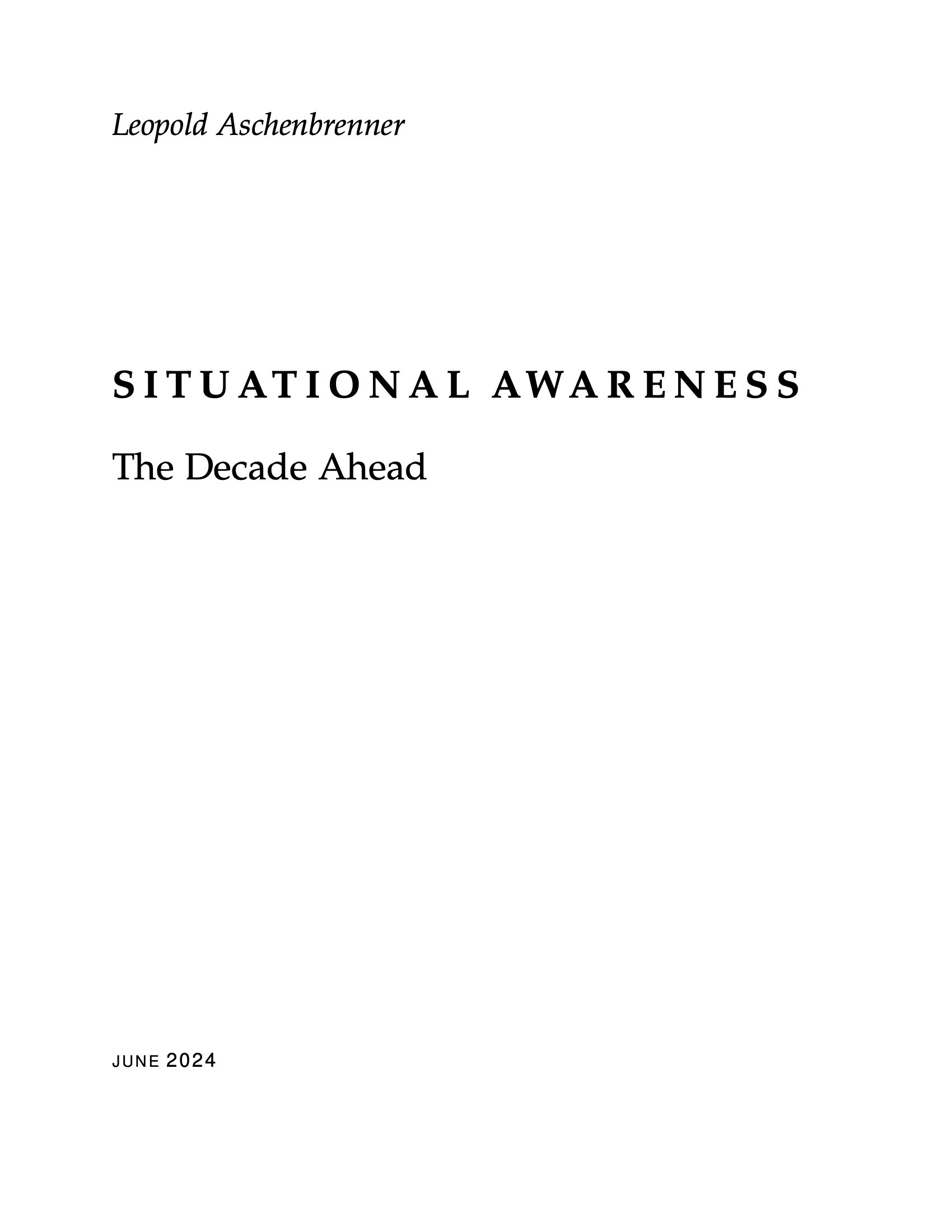 Situational Awarness PDF